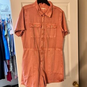 Women's Coral Jumpsuit